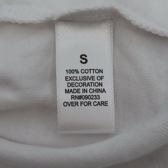 Pacsun Playboy Club Womens Small Ruffle Hem Long Sleeve Crop Tee T Shirt Top NEW - Picture 10 of 13